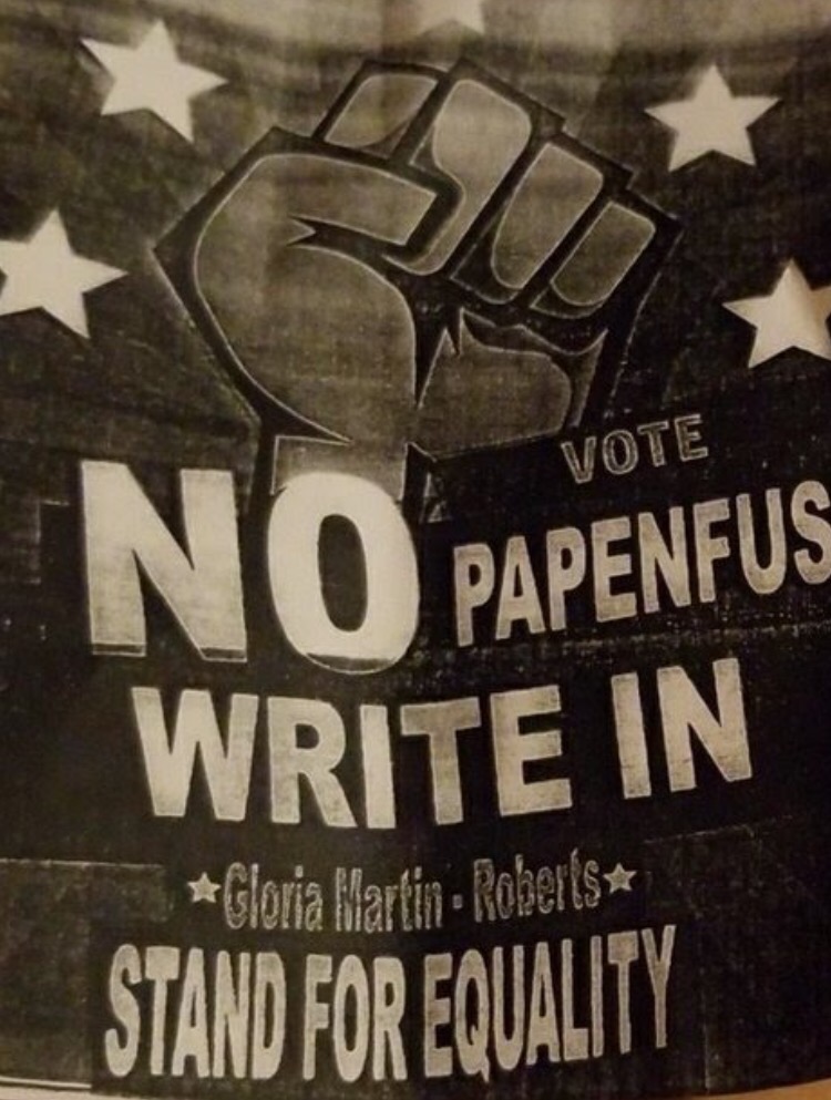 Martin-Roberts campaign material